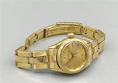 leather intage old ladies rolex gold|Rolex lady's watch value.